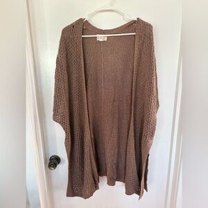Universal Thread Brown Open-Front Cardigan